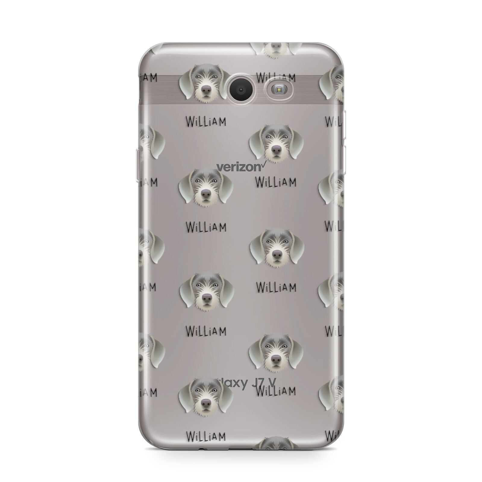 Slovakian Rough Haired Pointer Icon with Name Samsung Galaxy J7 2017 Case