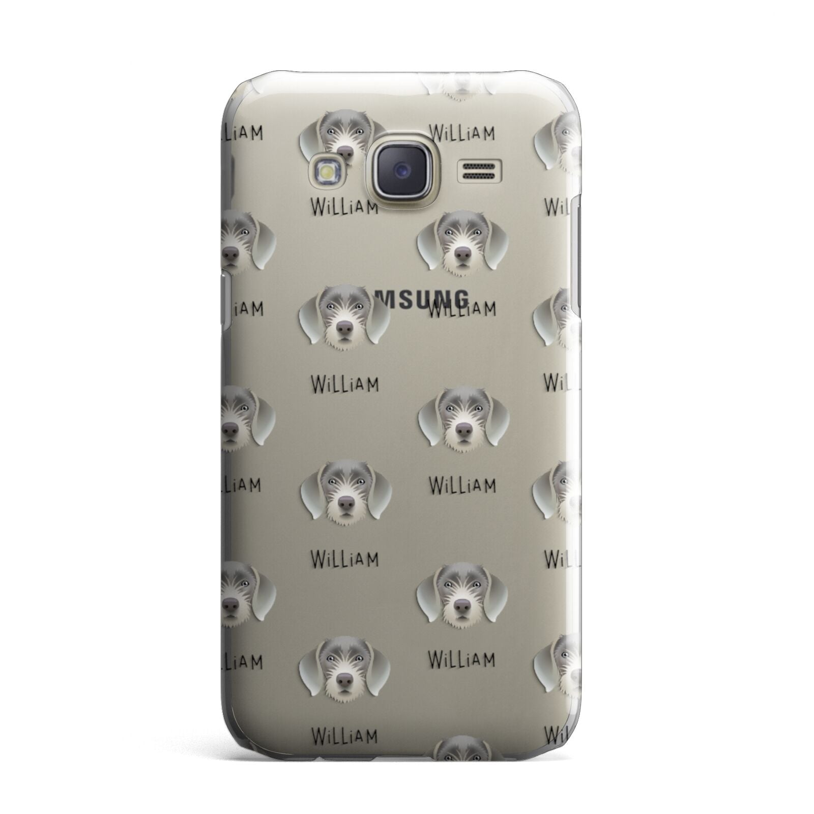 Slovakian Rough Haired Pointer Icon with Name Samsung Galaxy J7 Case