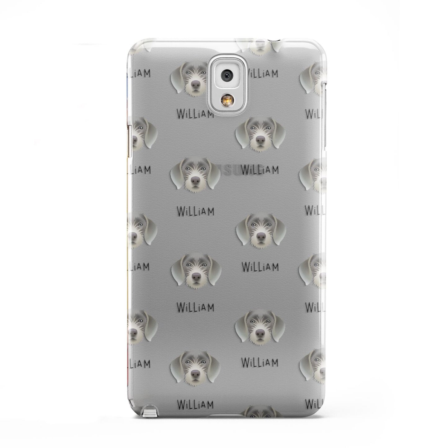 Slovakian Rough Haired Pointer Icon with Name Samsung Galaxy Note 3 Case