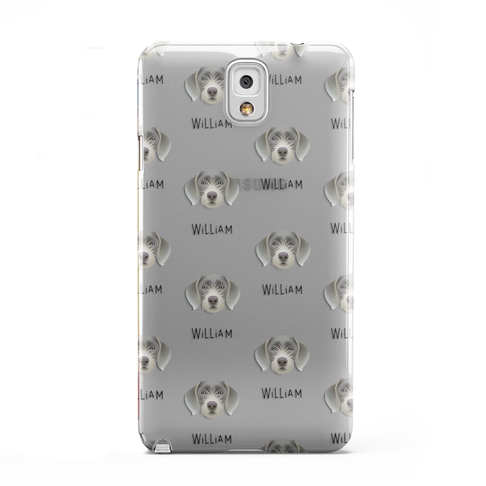 Slovakian Rough Haired Pointer Icon with Name Samsung Galaxy Note 3 Case