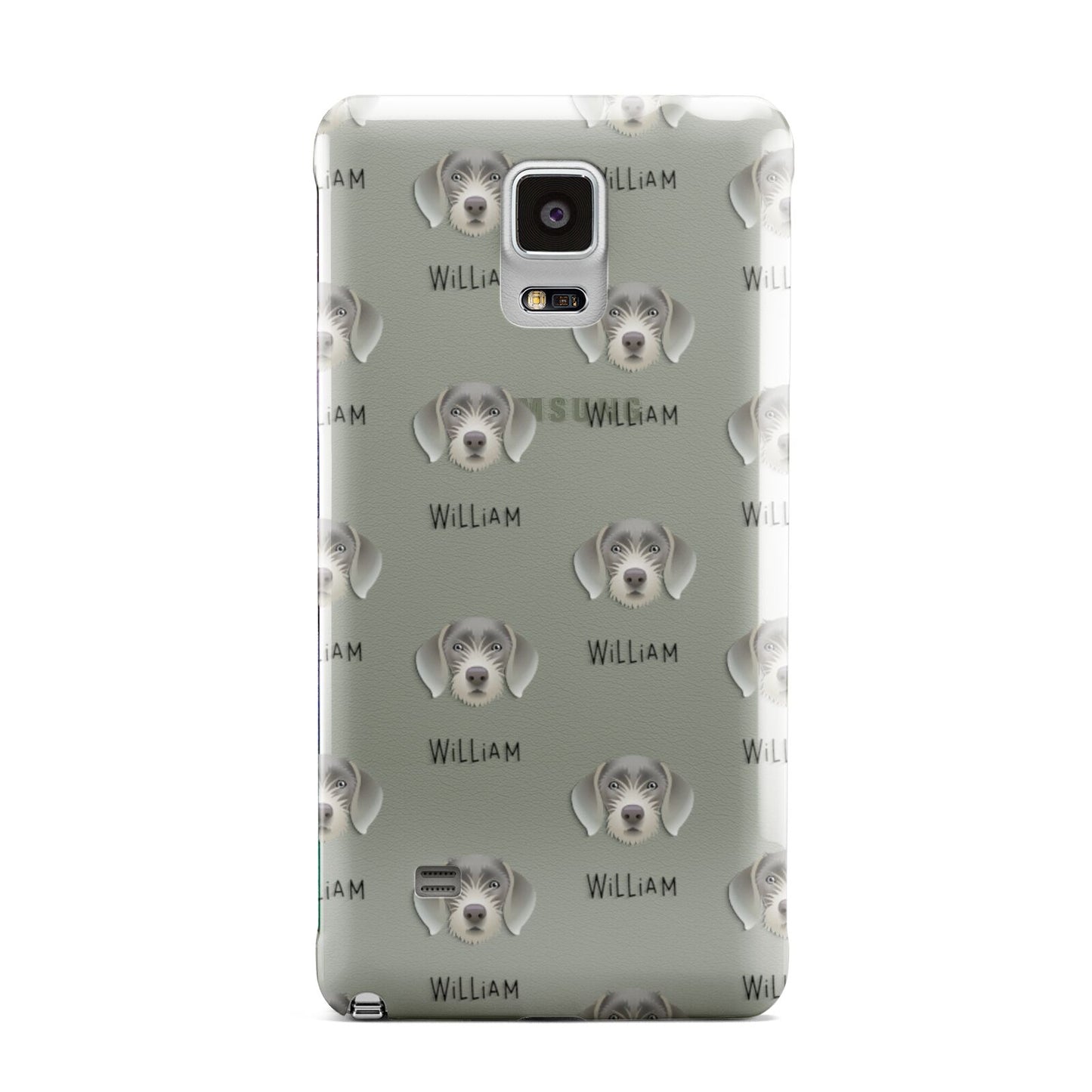 Slovakian Rough Haired Pointer Icon with Name Samsung Galaxy Note 4 Case