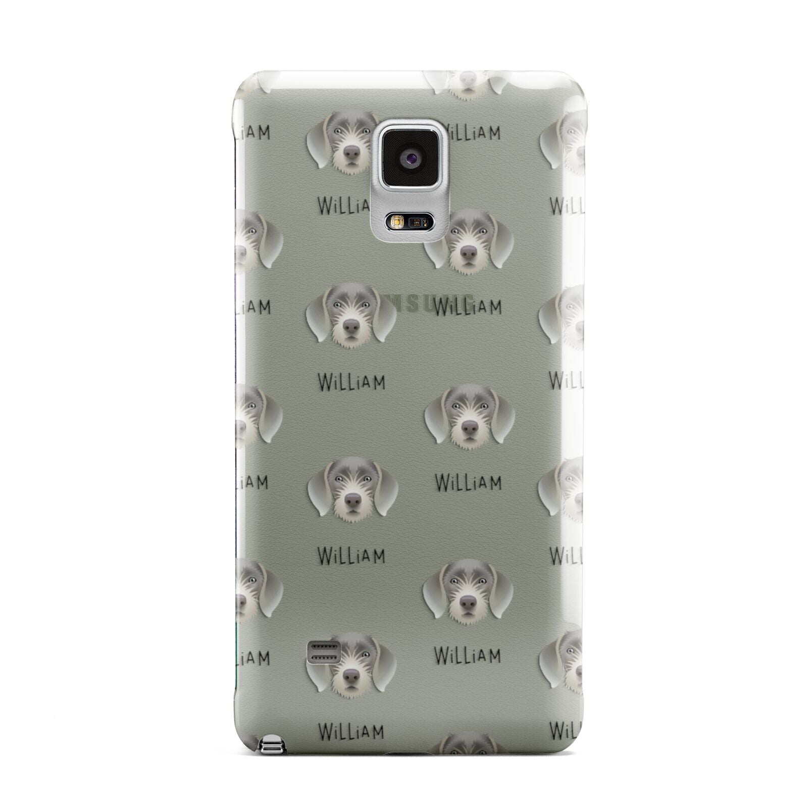 Slovakian Rough Haired Pointer Icon with Name Samsung Galaxy Note 4 Case