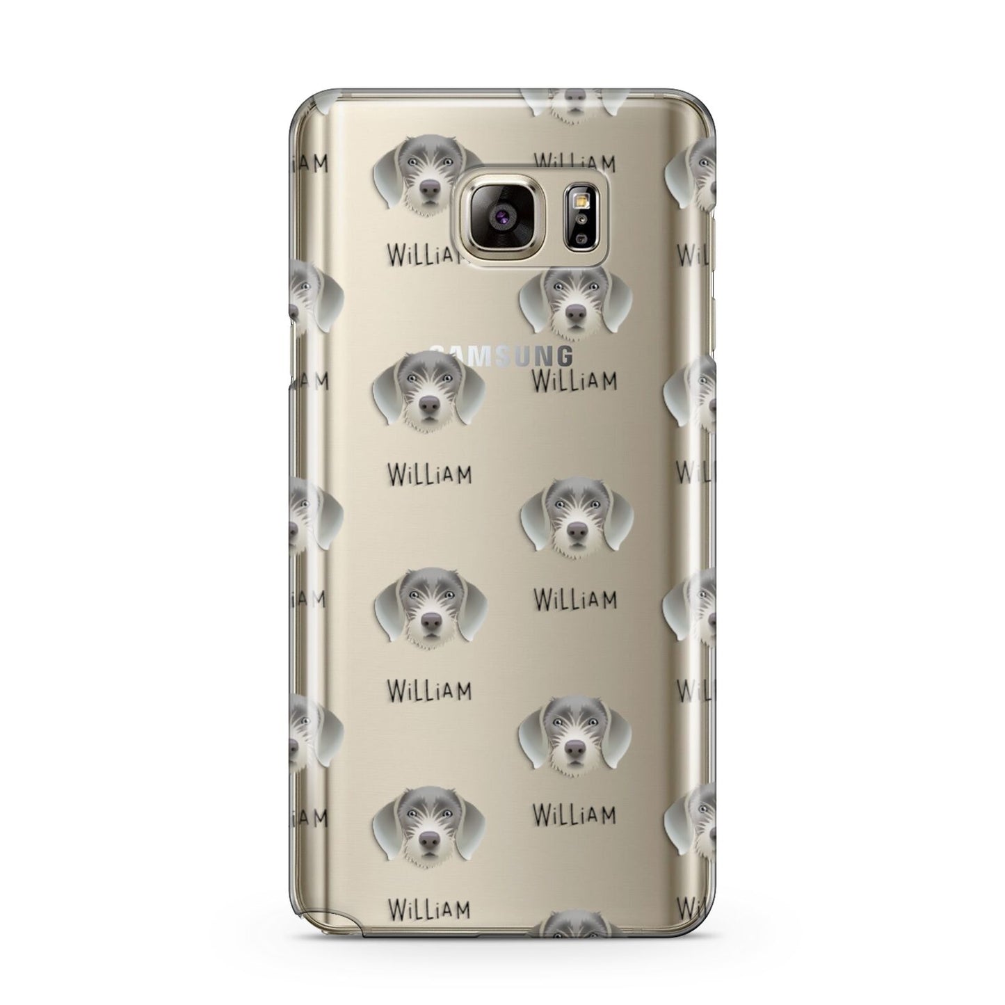 Slovakian Rough Haired Pointer Icon with Name Samsung Galaxy Note 5 Case