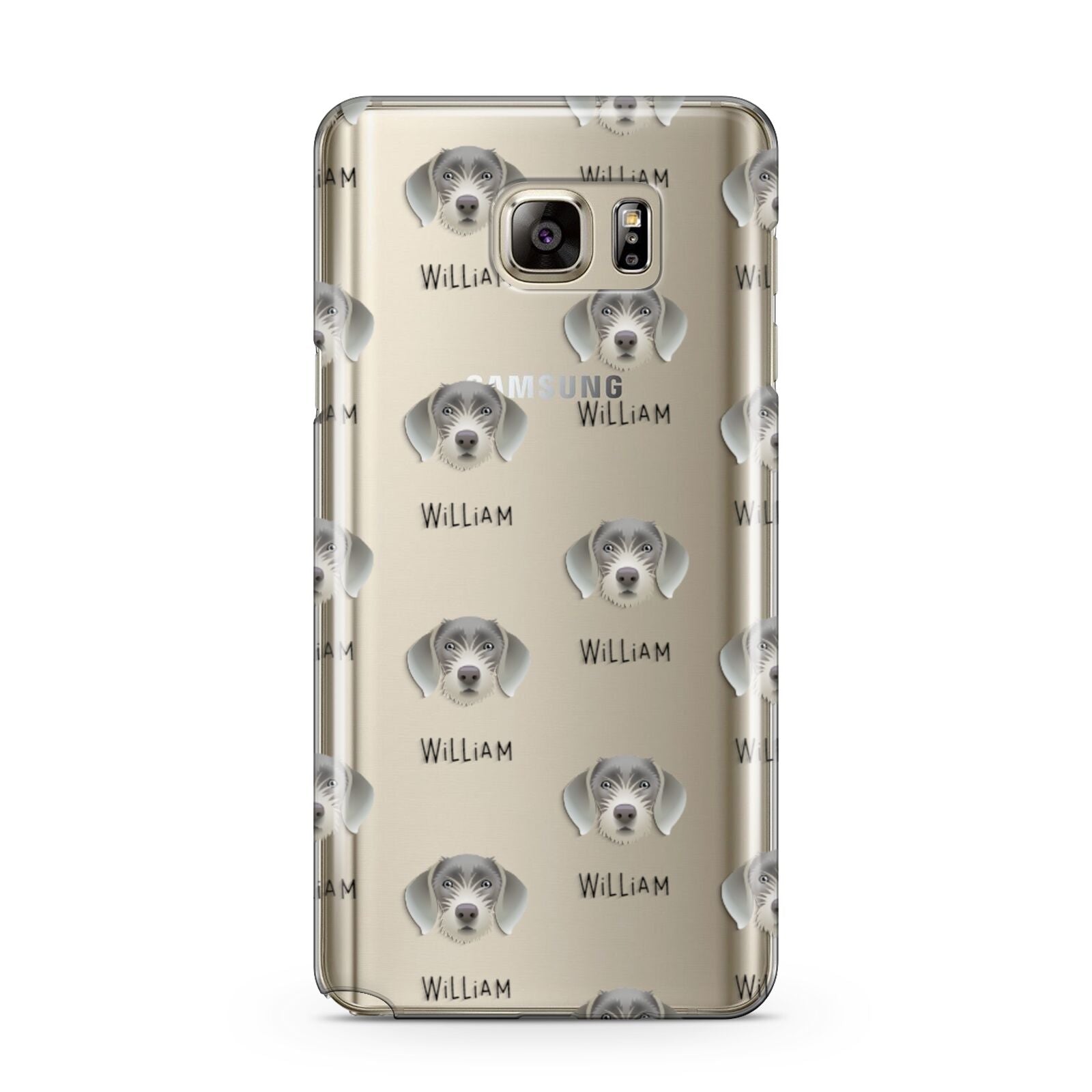 Slovakian Rough Haired Pointer Icon with Name Samsung Galaxy Note 5 Case