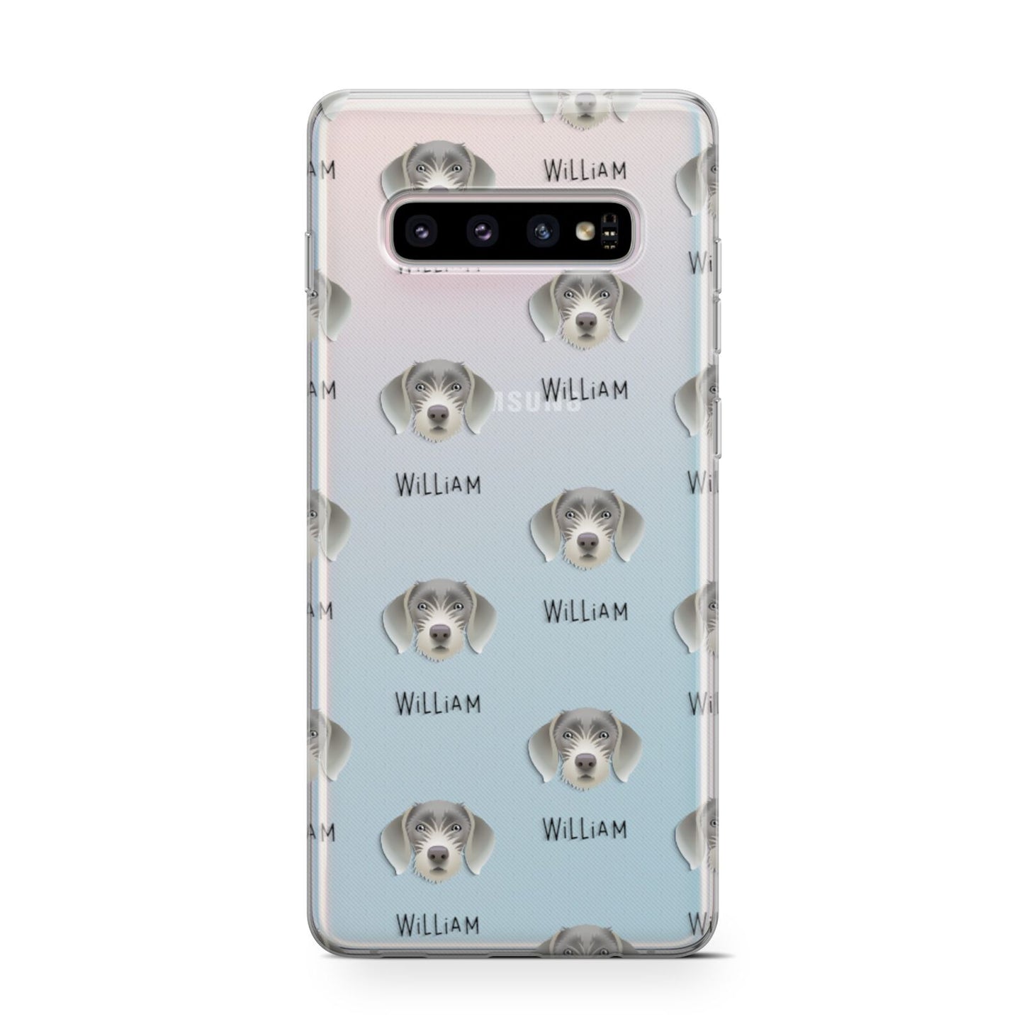 Slovakian Rough Haired Pointer Icon with Name Samsung Galaxy S10 Case