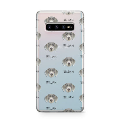 Slovakian Rough Haired Pointer Icon with Name Samsung Galaxy S10 Case