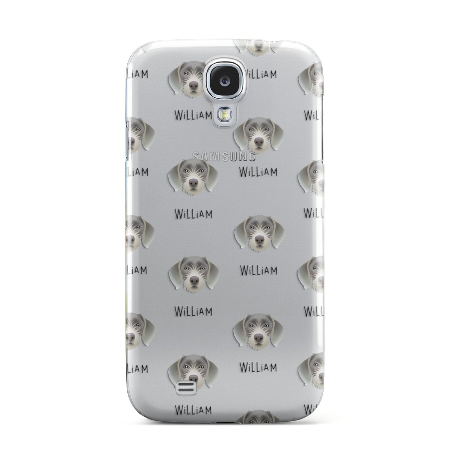 Slovakian Rough Haired Pointer Icon with Name Samsung Galaxy S4 Case