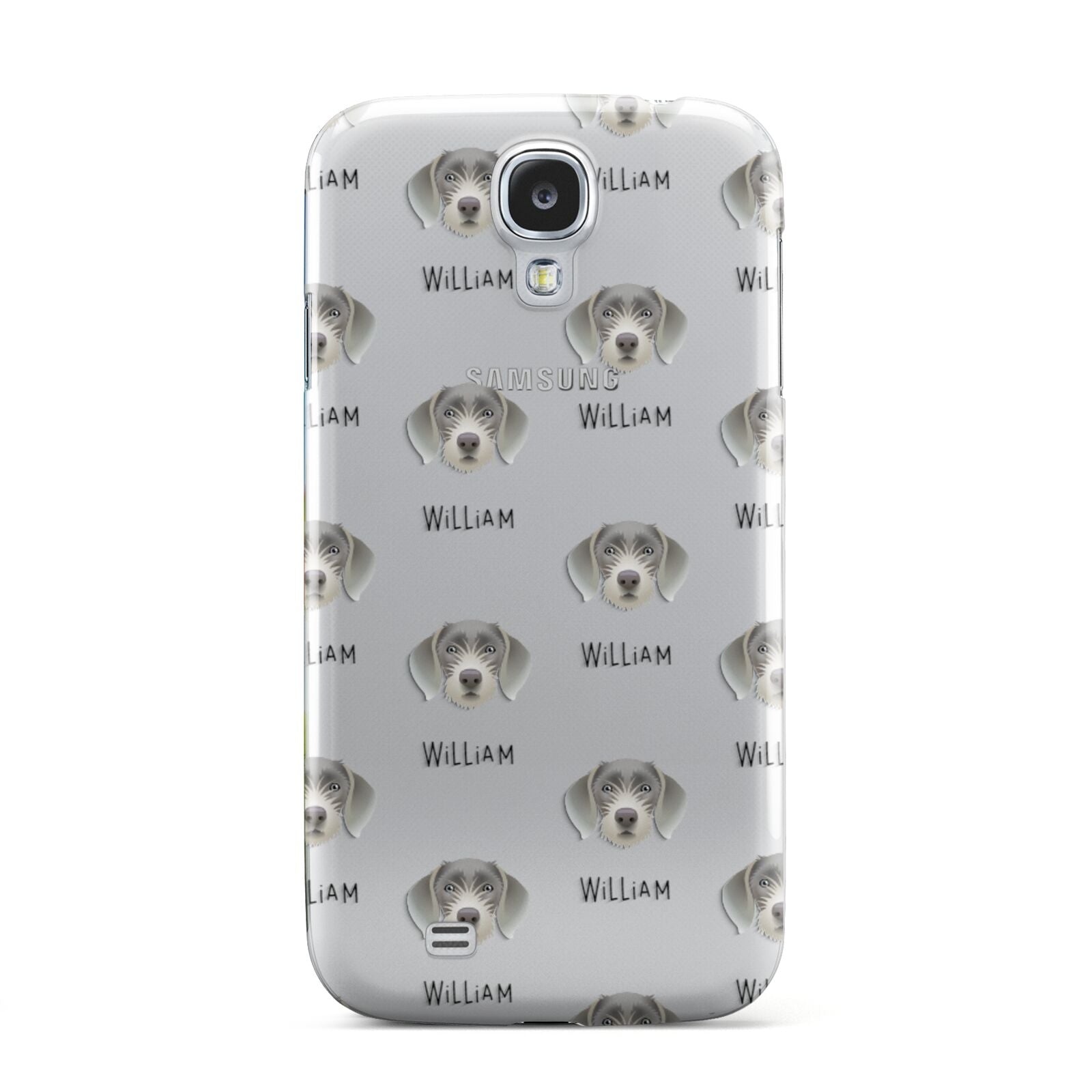 Slovakian Rough Haired Pointer Icon with Name Samsung Galaxy S4 Case