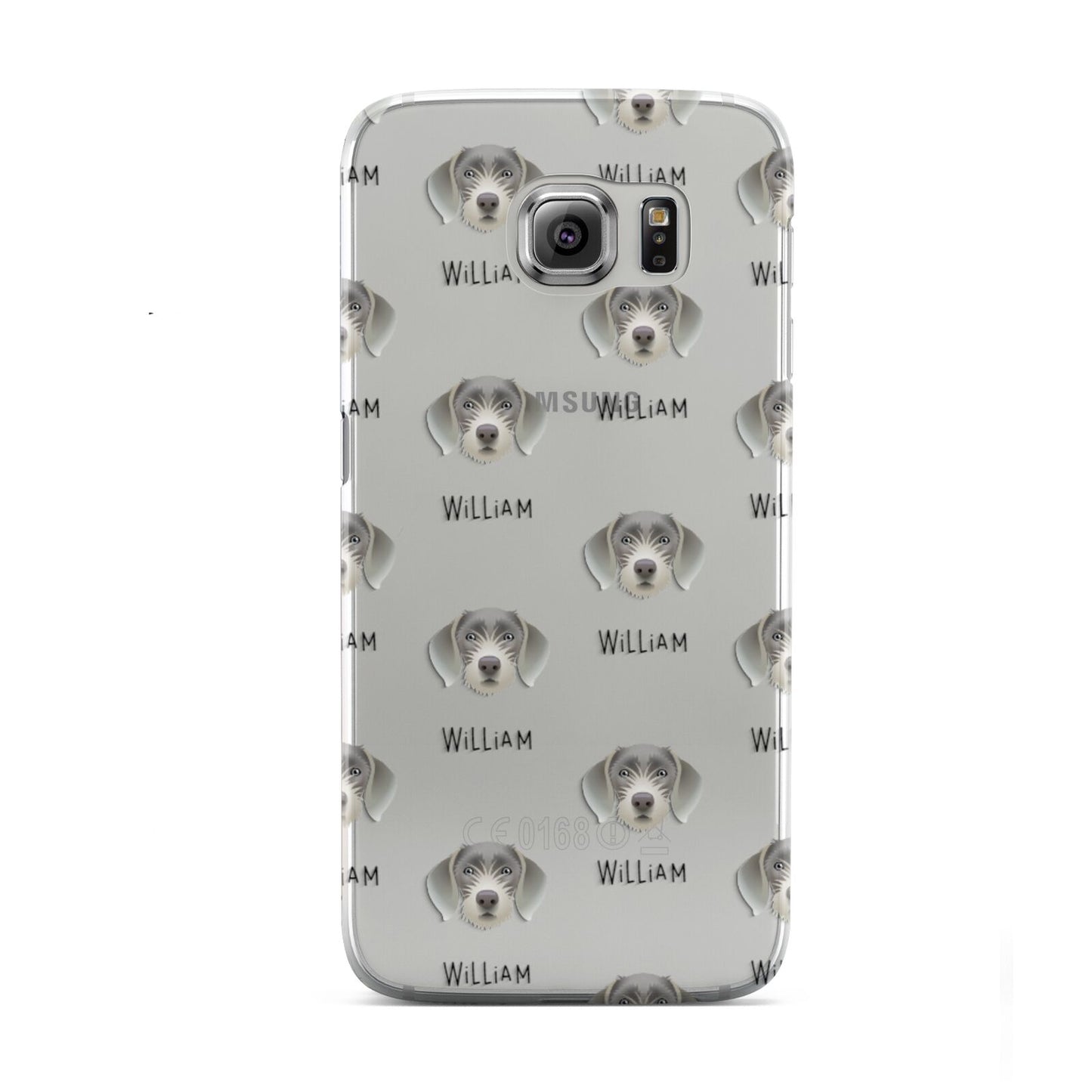 Slovakian Rough Haired Pointer Icon with Name Samsung Galaxy S6 Case