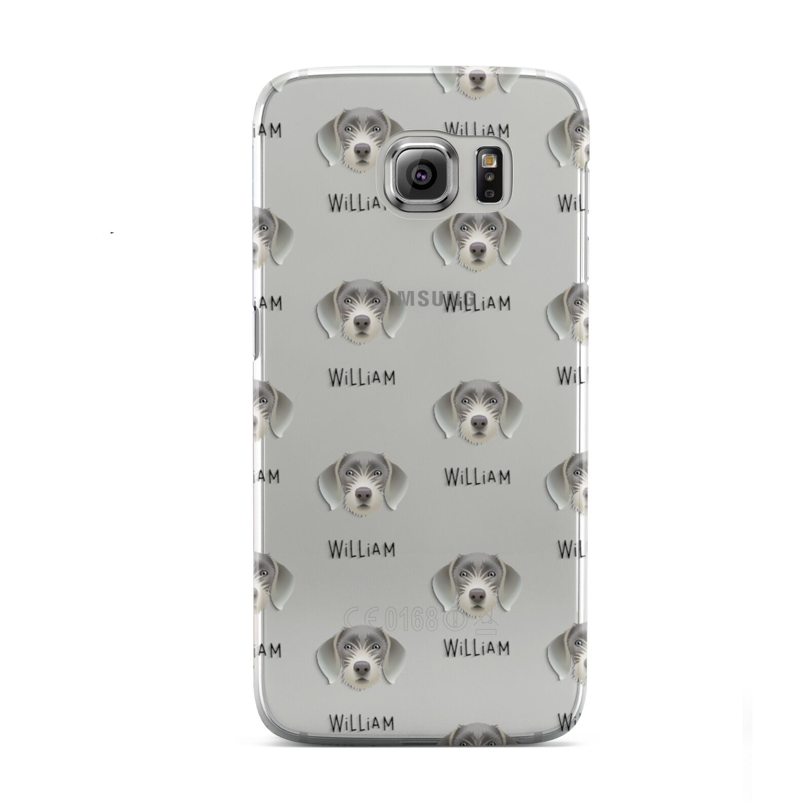 Slovakian Rough Haired Pointer Icon with Name Samsung Galaxy S6 Case