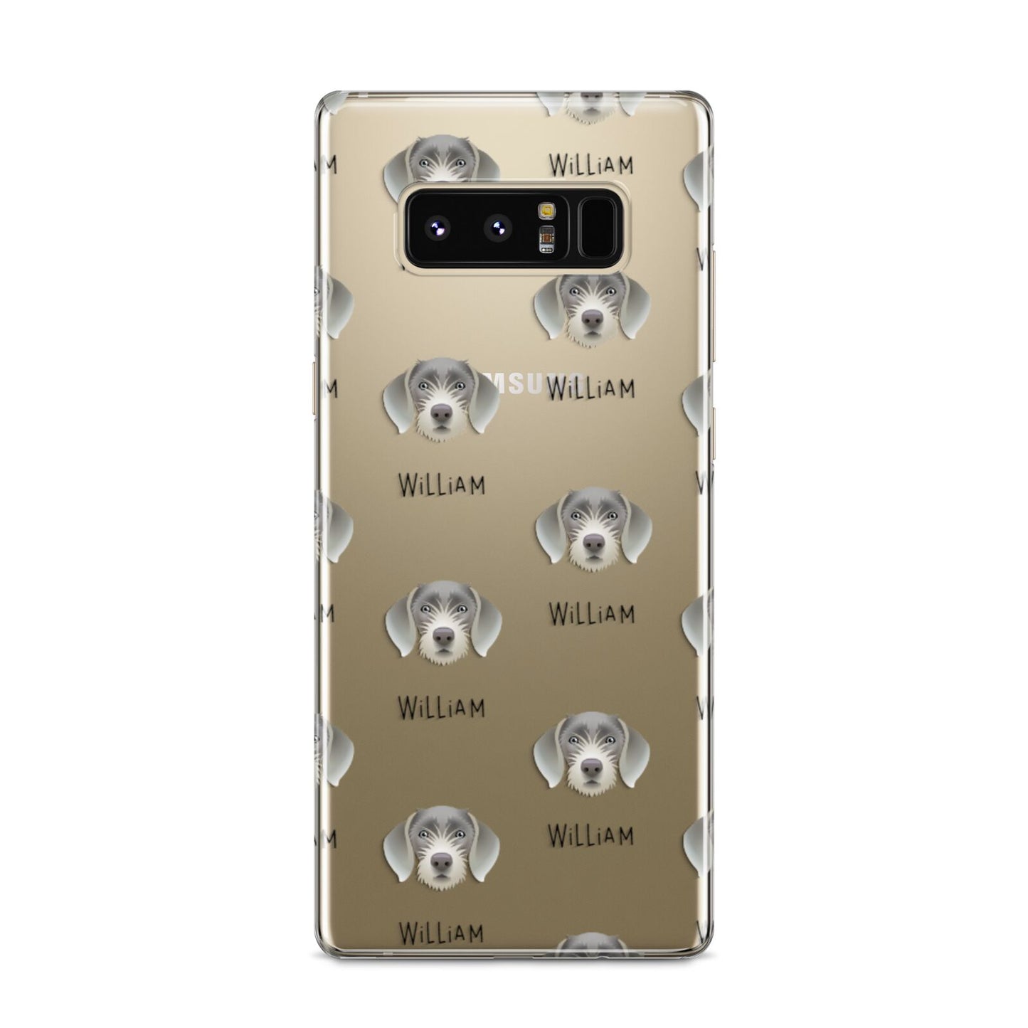 Slovakian Rough Haired Pointer Icon with Name Samsung Galaxy S8 Case