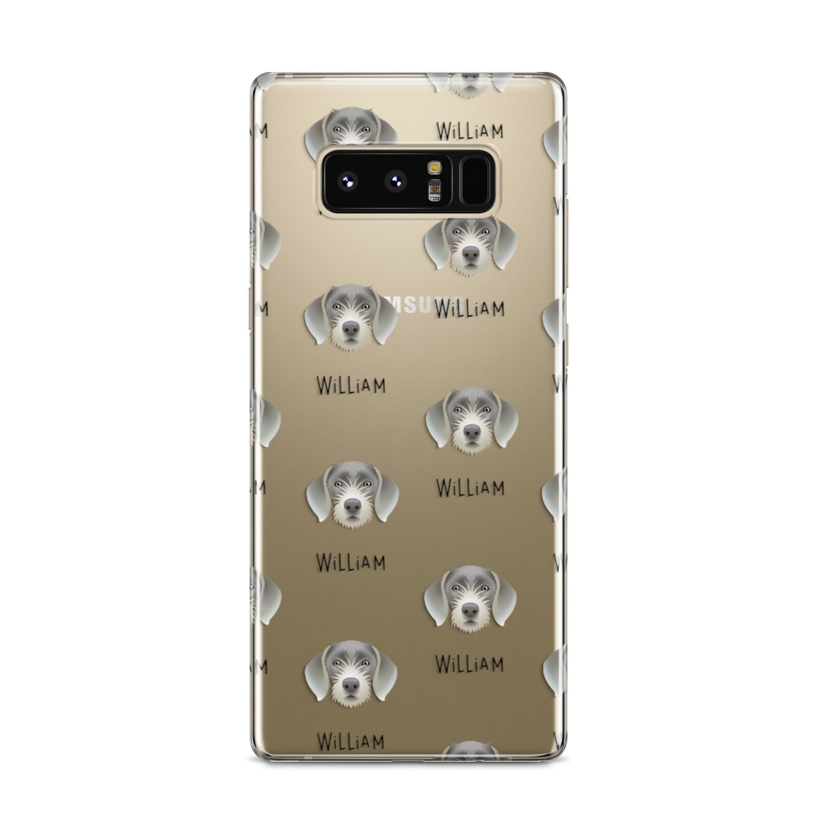 Slovakian Rough Haired Pointer Icon with Name Samsung Galaxy S8 Case