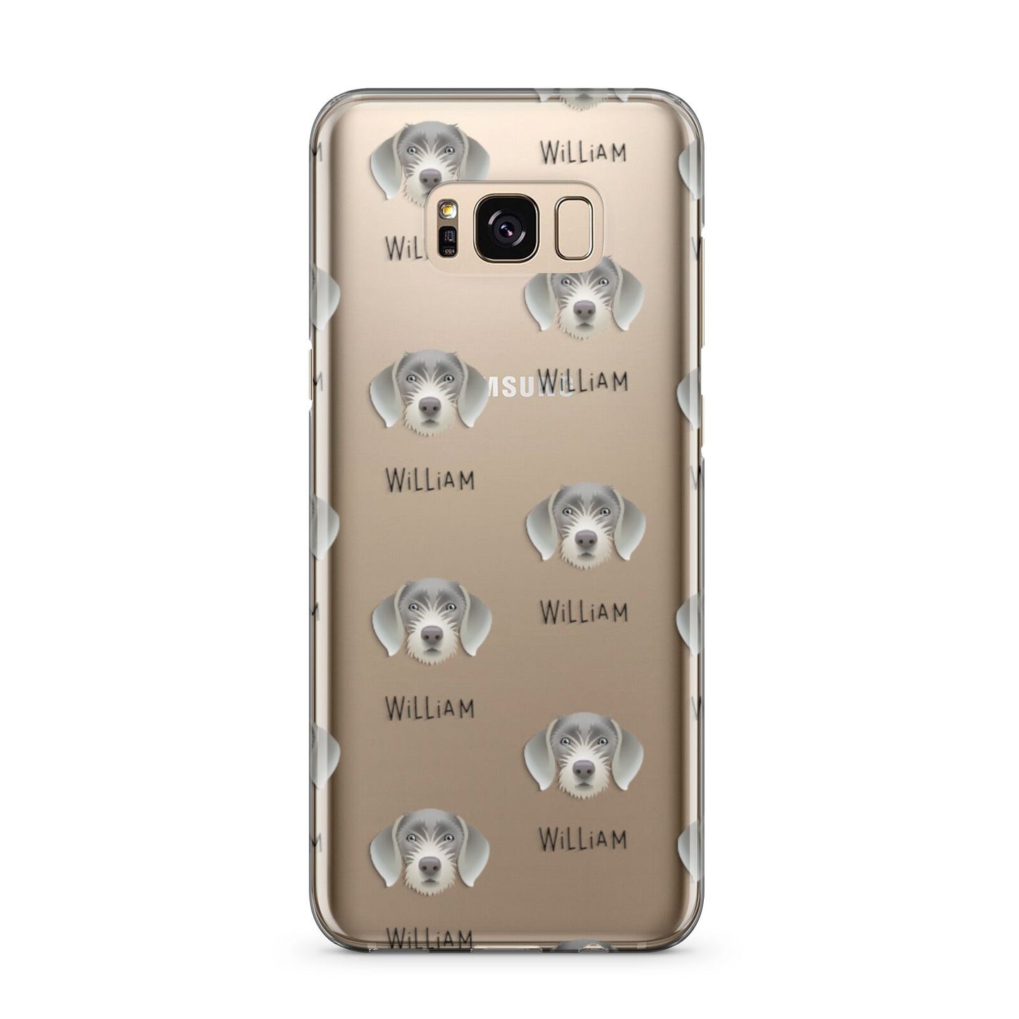 Slovakian Rough Haired Pointer Icon with Name Samsung Galaxy S8 Plus Case