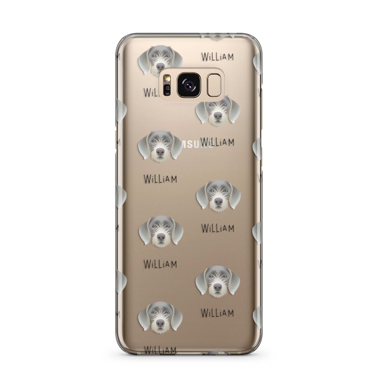 Slovakian Rough Haired Pointer Icon with Name Samsung Galaxy S8 Plus Case