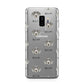Slovakian Rough Haired Pointer Icon with Name Samsung Galaxy S9 Plus Case on Silver phone