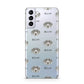 Slovakian Rough Haired Pointer Icon with Name Samsung S21 Plus Phone Case