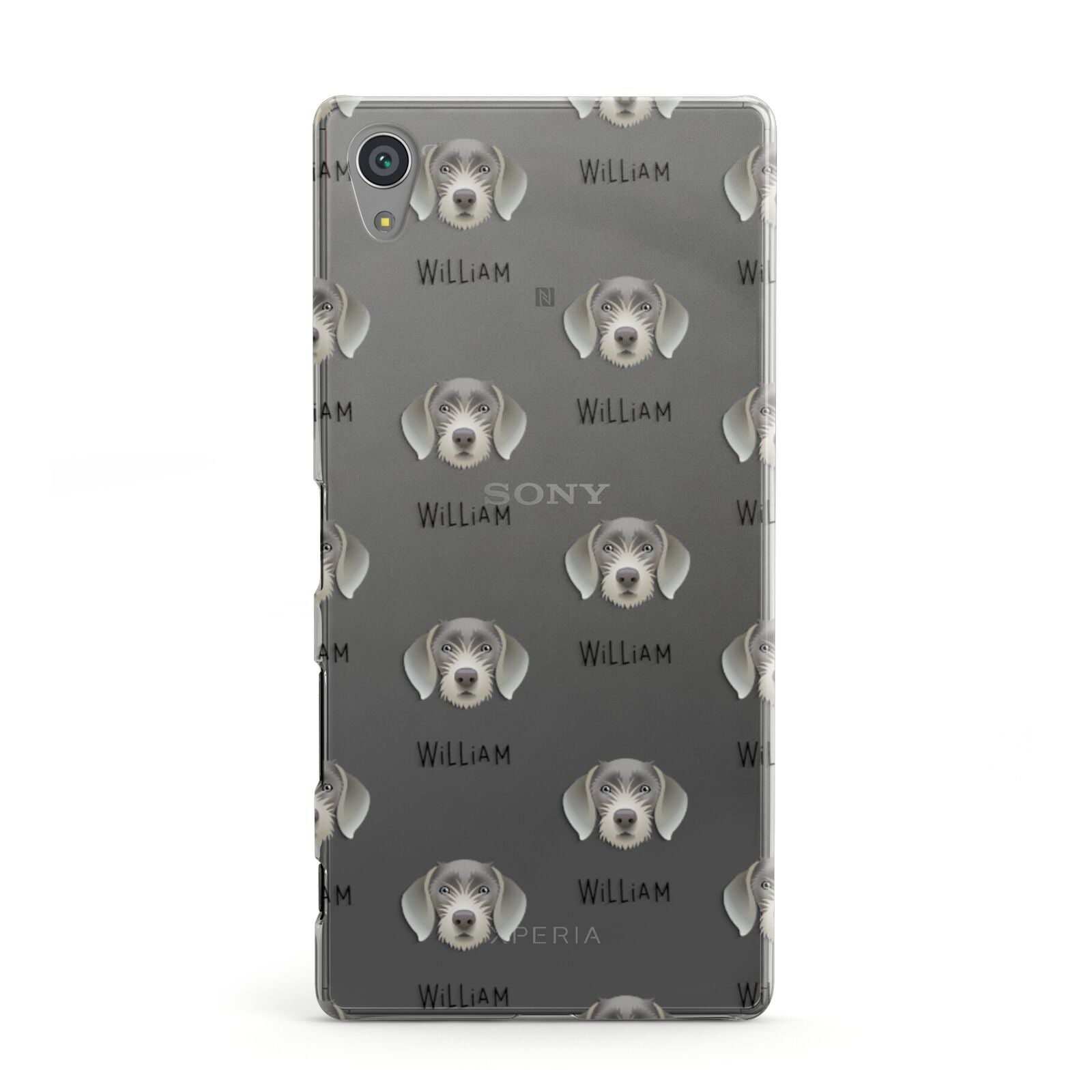Slovakian Rough Haired Pointer Icon with Name Sony Xperia Case