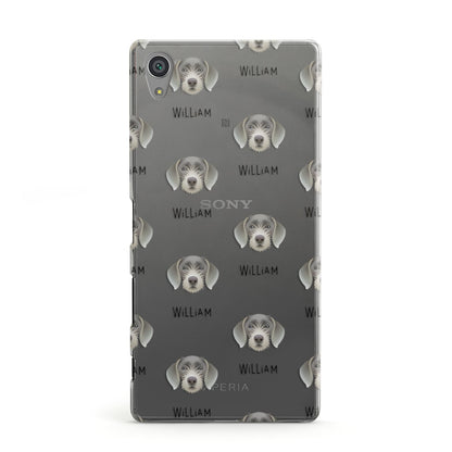 Slovakian Rough Haired Pointer Icon with Name Sony Xperia Case