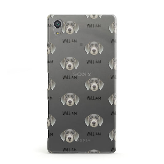 Slovakian Rough Haired Pointer Icon with Name Sony Xperia Case