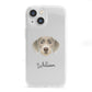 Slovakian Rough Haired Pointer Personalised iPhone 13 Mini Clear Bumper Case