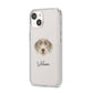 Slovakian Rough Haired Pointer Personalised iPhone 14 Clear Tough Case Starlight Angled Image