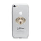 Slovakian Rough Haired Pointer Personalised iPhone 7 Bumper Case on Silver iPhone