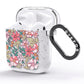 Small Floral Pattern AirPods Glitter Case Side Image