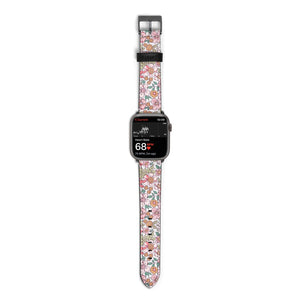 Small Floral Pattern Watch Strap