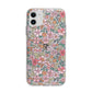 Small Floral Pattern Apple iPhone 11 in White with Bumper Case