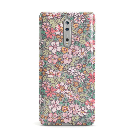 Small Floral Pattern Nokia Case