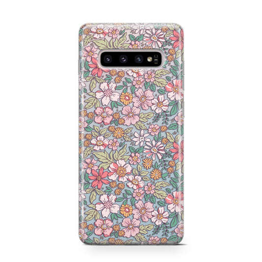Small Floral Pattern Protective Samsung Galaxy Case