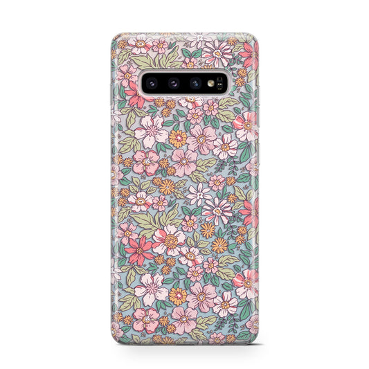 Small Floral Pattern Protective Samsung Galaxy Case