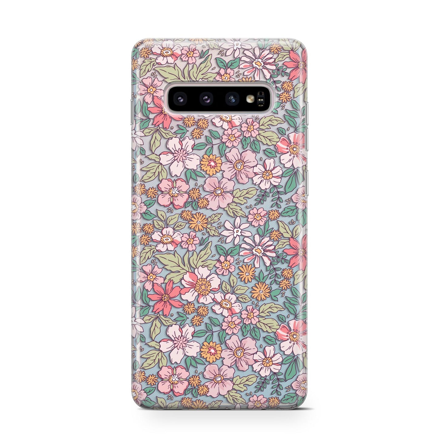 Small Floral Pattern Samsung Galaxy S10 Case