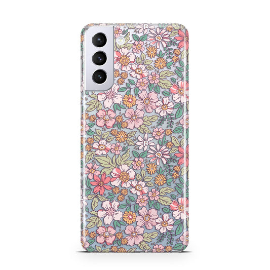 Small Floral Pattern Samsung S21 Plus Phone Case