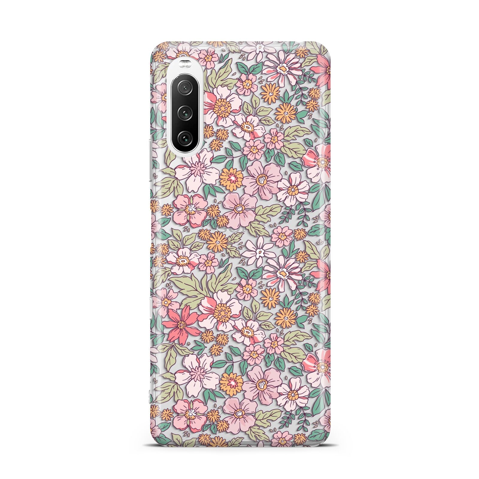 Small Floral Pattern Sony Xperia 10 III Case
