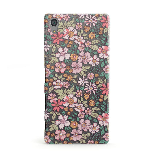 Small Floral Pattern Sony Xperia Case