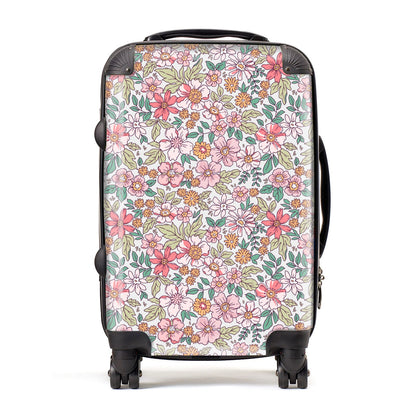 Small Patterned Suitcase Small Floral Pattern Suitcase – Dyefor