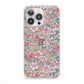 Small Floral Pattern iPhone 13 Pro Clear Bumper Case