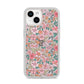 Small Floral Pattern iPhone 14 Clear Tough Case Starlight