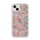 Small Floral Pattern iPhone 14 Plus Clear Tough Case Starlight
