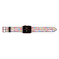 Small Flowers Apple Watch Strap Landscape Image Rose Gold Hardware