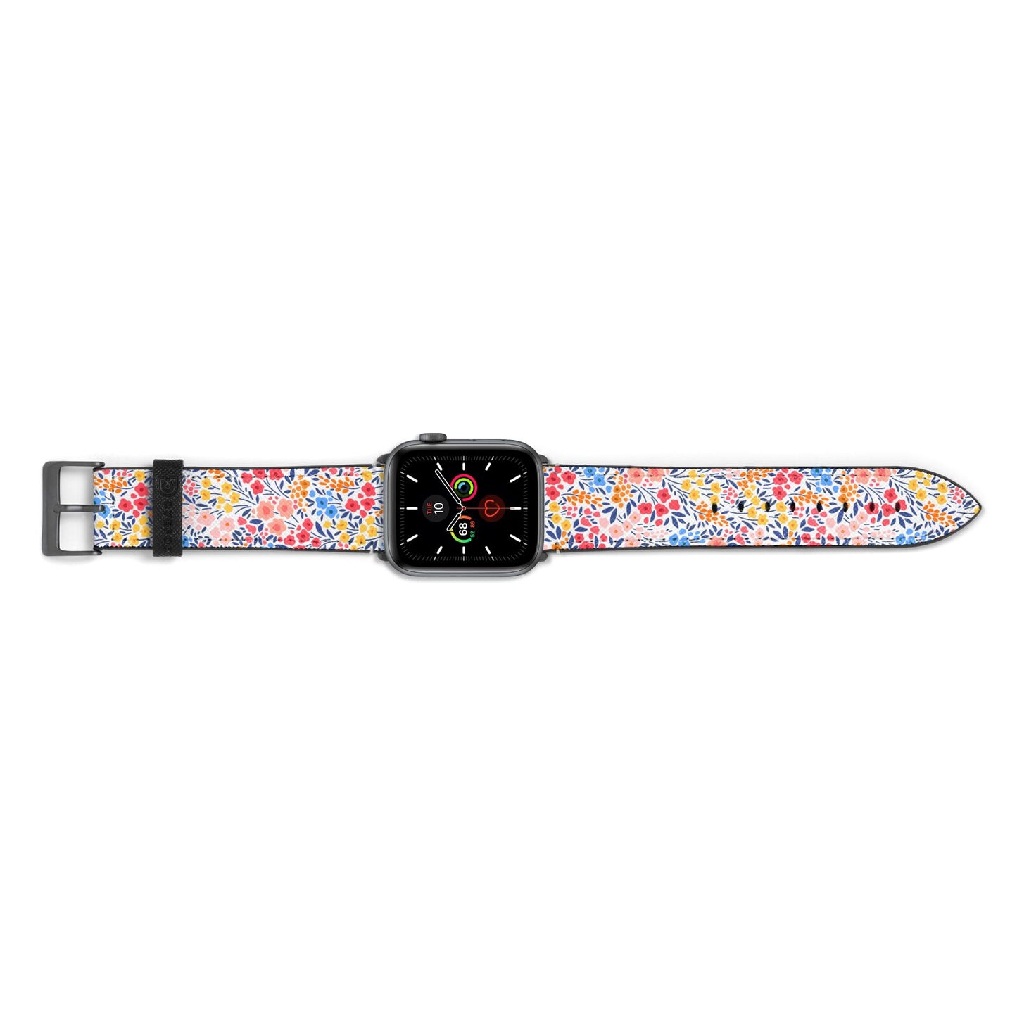 Small Flowers Apple Watch Strap Landscape Image Space Grey Hardware