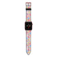 Small Flowers Apple Watch Strap with Rose Gold Hardware