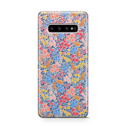 Small Flowers Protective Samsung Galaxy Case