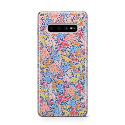 Small Flowers Protective Samsung Galaxy Case