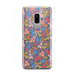 Small Flowers Samsung Galaxy S9 Plus Case on Silver phone