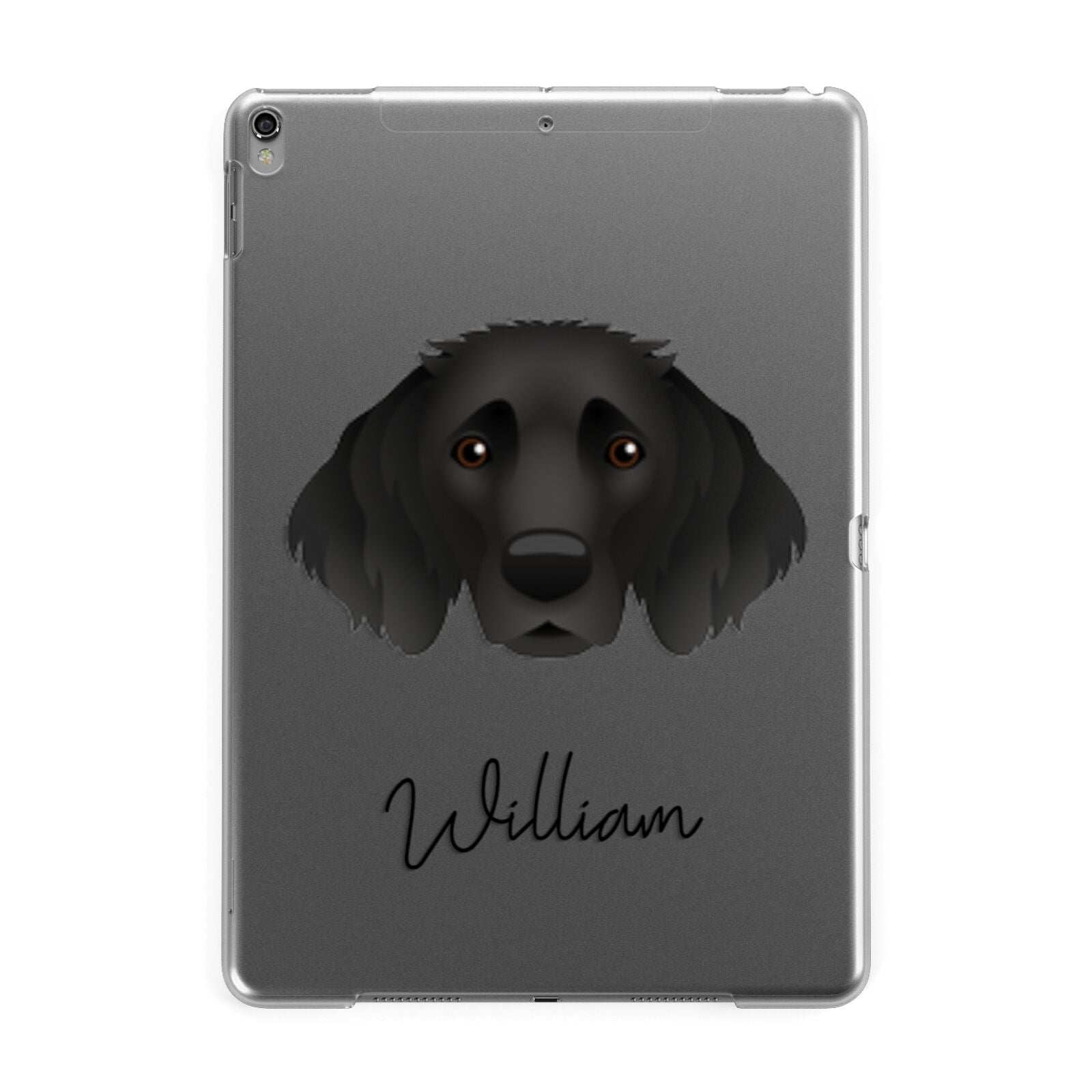 Small Munsterlander Personalised Apple iPad Grey Case