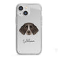 Small Munsterlander Personalised iPhone 13 Mini TPU Impact Case with White Edges