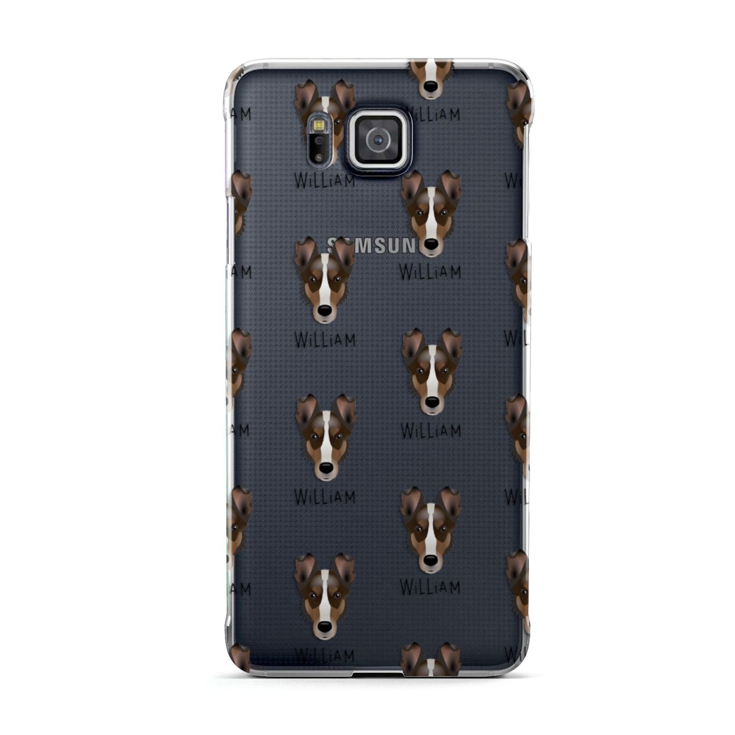 Smooth Collie Icon with Name Samsung Galaxy Alpha Case
