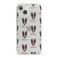 Smooth Collie Icon with Name iPhone 13 Clear Bumper Case